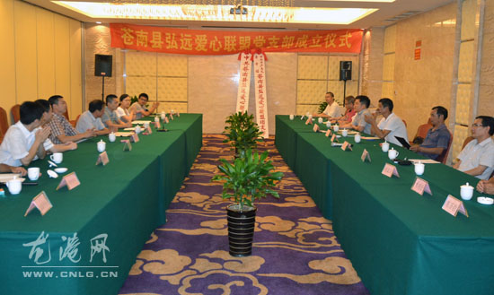 我镇首个公益性组织党支部--弘远爱心联盟党支部成立