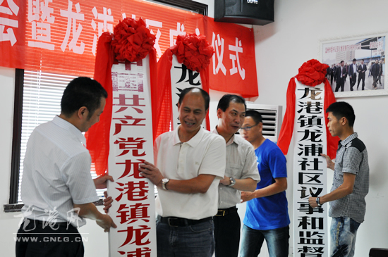 龙港镇召开村级组织设置改革推进会