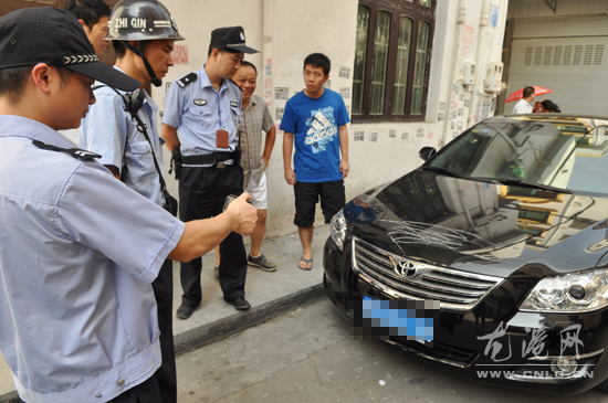 多辆私家车遭恶意刮擦