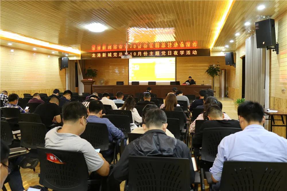 龙港新城开展10月份主题党日活动