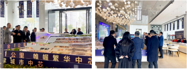 龙港市委书记郑建忠一行莅临新鸿广场考察指导