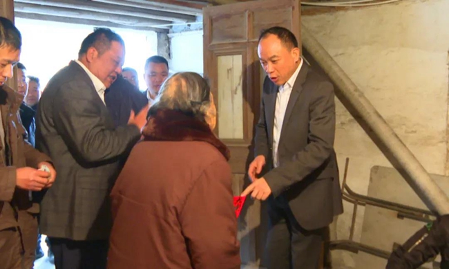 市领导陈为来、严立、朱诗力