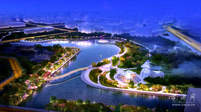 投资2亿的龙港新城月湖翠湖城市公园正火热施工中十月份建成开放！