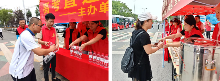 壹家人慈善义工队带领爱心送考车队