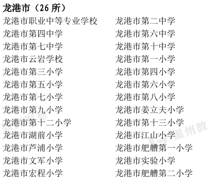 好消息！龙港26所学校体育设施向社会开放！