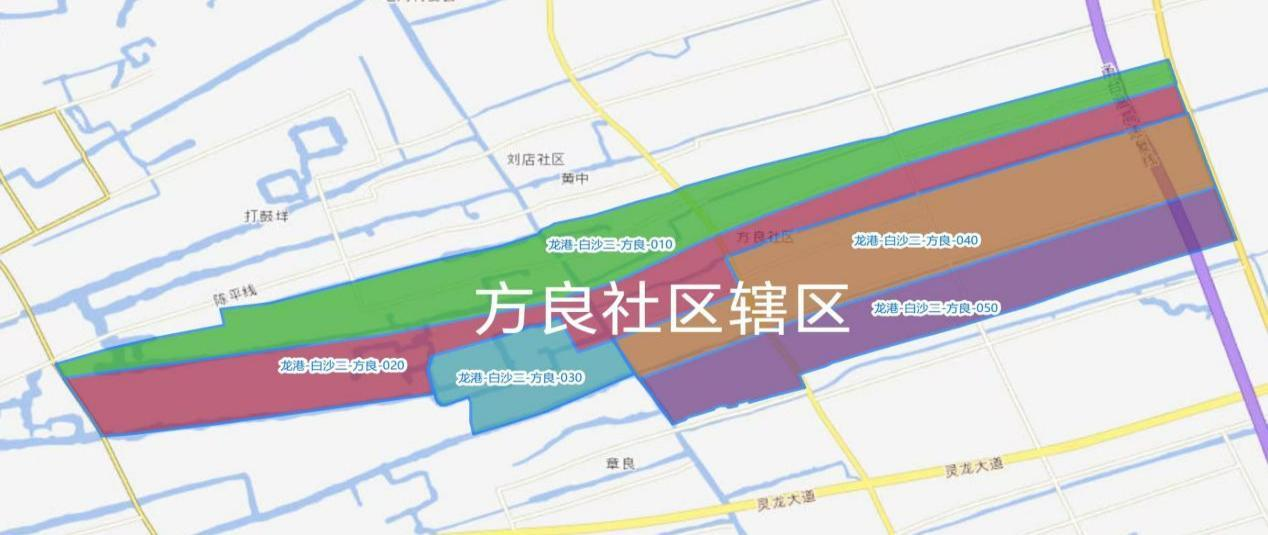 方良辖区示意图       方良社区提供  