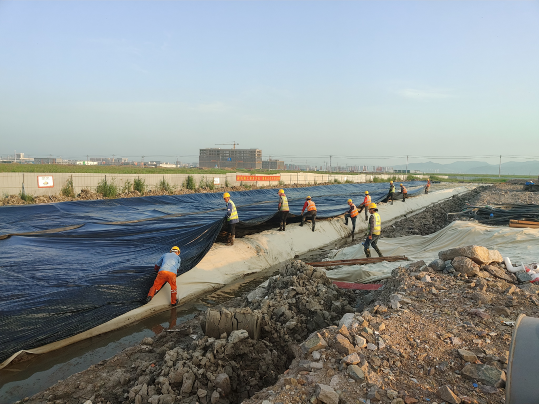 温州港舥艚作业区一期工程施工现场