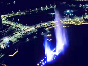 好消息！龙港新城月湖喷泉大家期待已久!它来了！