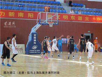 全国农运会男篮赛浙江（龙港）队与福建队