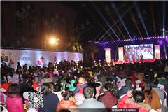 龙港网12月30日讯：身穿洁白婚纱，带上幸福的戒，手捧鲜红花束，挽着真诚的他，幸福走上红毯。昨天晚上，龙港镇第十届“礼品城之恋”集体婚礼在中国礼品城内隆重举办。现场，30对幸福的爱侣们缓缓步入舞台，带着“爱情”，带着“相知相伴”，带着“深情不移”，并在亲友和嘉宾的祝福声中，共同参与着这庄严而又神圣的婚礼。