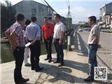 副镇长林大阔率相关部门督查河道排涝工程