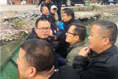 楼李河河长林大阔节后上班第一天巡查楼李河