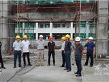 陈为来到龙港高中迁建现场督查工作