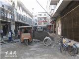 龙港百有市场地面改造工程进入尾声 