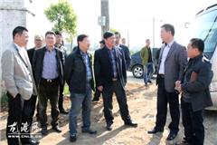 丁书记督查龙港水果市场建设工程