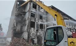 龙港世纪大道与龙翔路路口13间房屋被拆除