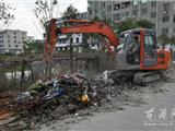 城南办事处竭力击破繁荣路段卫生死角