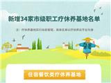 温州新增34家（龙港1家）市级职工疗休养基地！有你心动的吗？