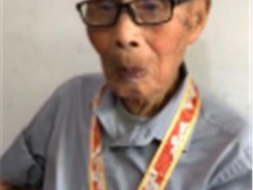 龙港籍102岁老兵吴如光 参战5次，立功1次。