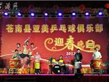 苍南亚美乒乓球俱乐部举办迎春晚会