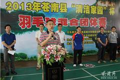 县委常委、宣传部长林森森致辞