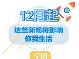 12月起，这些新规将影响浙江人的生活