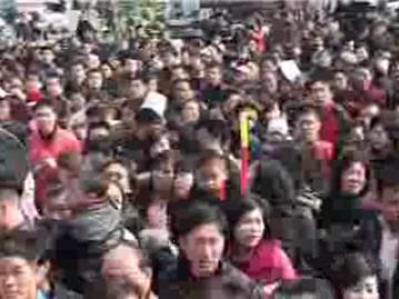 龙港镇宣传党的十七大精神广场演唱会