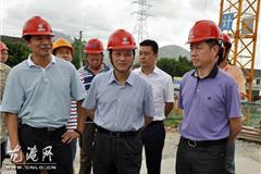 省水利厅厅长陈川来龙港调研朱家站水闸工程
