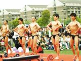 浙工大校园社团文化节 大学生“猛男”秀身材