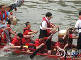 市委书记陈德荣瓯海督查划龙舟 亲上龙舟与民同乐