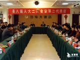 龙港代表团审议县人大常委会、法院、检察院三个报告