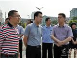 麻胜聪林森森视察龙港镇文明创建工作