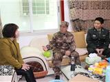 县人武部部长陈国作来龙港慰问现役主官家属