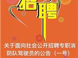龙港镇向社会公开招聘专职消防队驾驶员4名