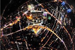 东海明珠一龙港的夜（池长峰/摄）