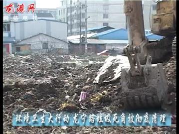 环境卫生大行动 龙宁路垃圾死角被彻底清理