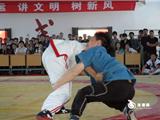 省第六届农运会中国式摔跤比赛现场6