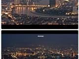 美丽的龙港、鳌江城市夜景