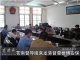 县督导组来龙港督查世博安保工作