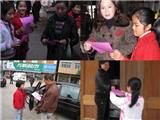 霞关小学“环保宣传员”在行动