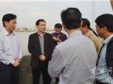 省水利厅副厅长黄建中来龙港检查