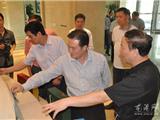 省新闻出版局局长陈昆忠来龙港考察农家书屋建设工作