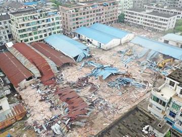 520集中拆违日，龙港钢材市场已全部拆除