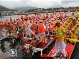 细雨绵绵 粽香传情 东魁河上赛龙舟
