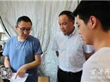 陈为来检查指导龙港征兵目测初检工作