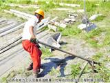 浙送变电工人在龙港战高温 斗酷暑 （组图）