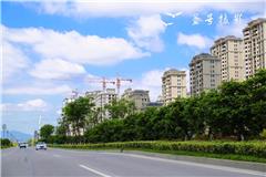 今天，龙港的蓝天白云再次刷爆朋友圈。大家纷纷拿起手机拍下蓝天美景，发出声声赞叹：龙港美爆了！摄影：王益号