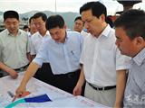 赵一德督查鳌江口流域跨江桥梁建设