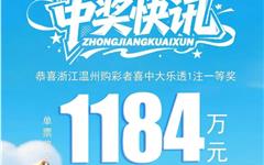 喜报！龙港有人中1184万！