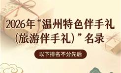 2026“温州特色伴手礼”名录来了！